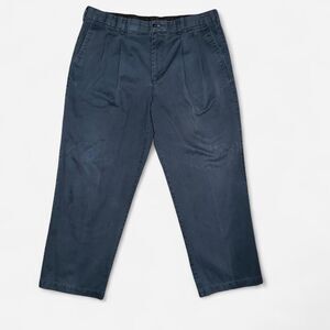 Croft & Barrow Navy Blue Men's Pleated Trouser Pants